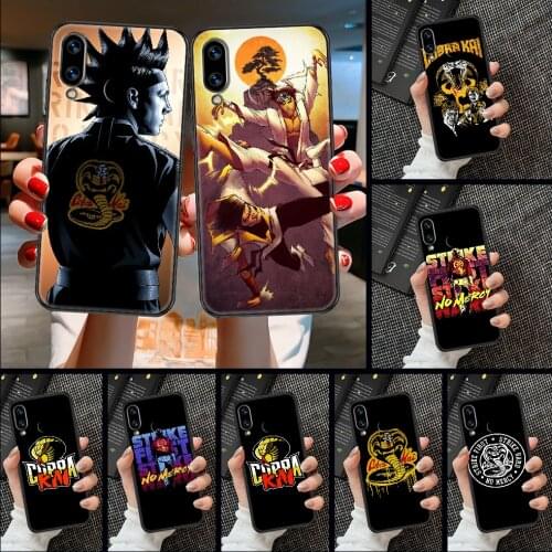 Cobra Kai Phone case For Huawei Honor 6 7 8 9 10 10i 20 A C X Lite Pro Play black tpu hoesjes art cell cover luxury back fashion