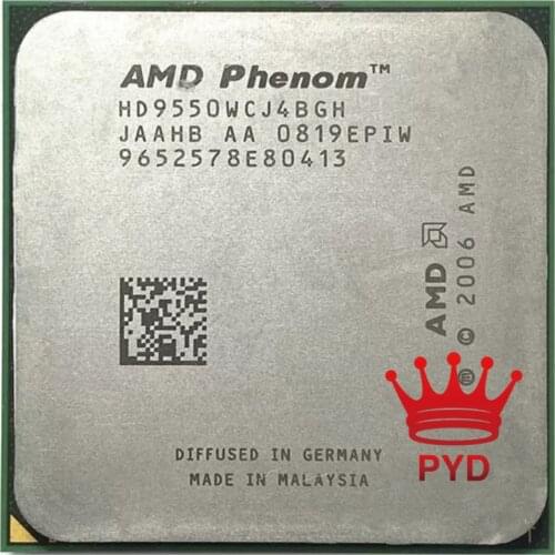 AMD Phenom X4 9550 2.2 GHz Quad-Core CPU Processor HD9550WCJ4BGH Socket AM2