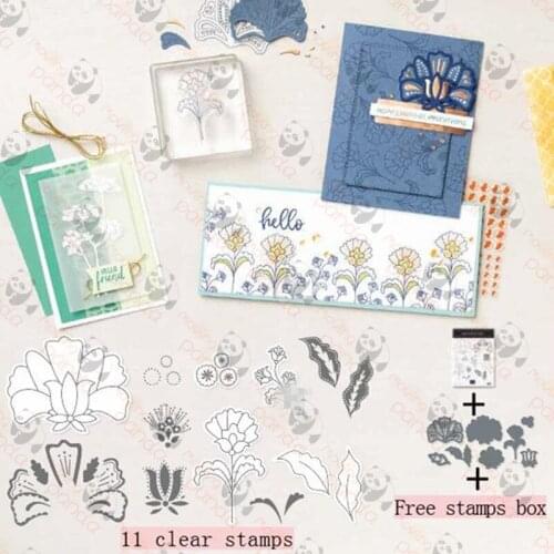 Flower Metal Cutting Dies and Stamps for DIY Scrapbooking Die Cuts Greeting Card Decor Embossing Folder Cut
