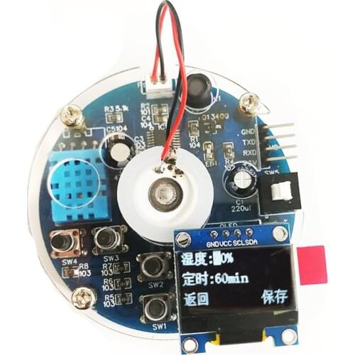 Electronic Diy Production Kit Smart Diy Humidifier Module Timing Switch Humidity Control Atomizer