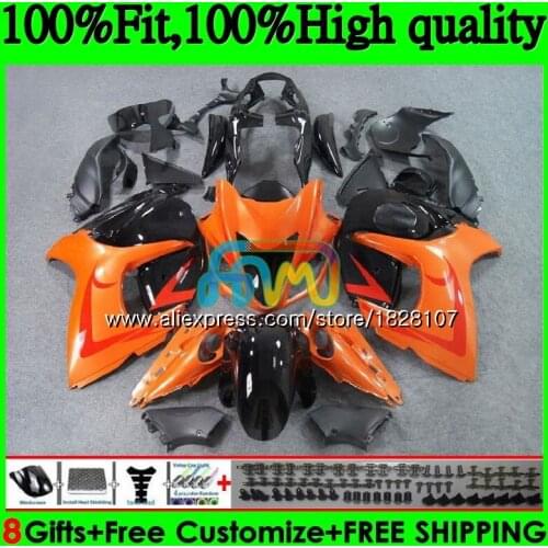 Injection For SUZUKI Hayabusa GSXR1300 08 09 10 11 12 56BS.29 GSX-R1300 Orange black GSXR 1300 2008 2009 2010 2011 2012 Fairing