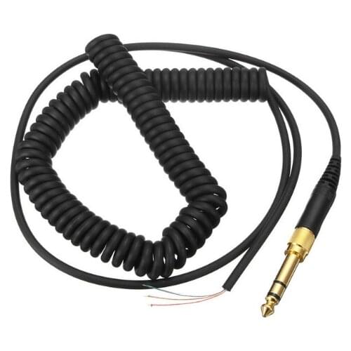 Earphones cable Headphone spring cable connection line For Beyerdynamic DT770 DT990 7506 Pro with plug