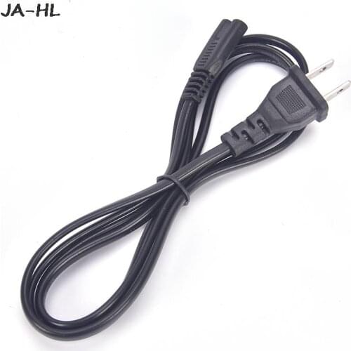 2 Pin AC Plug Power Cable Cord 8 C7 To Euro Eu European For Cameras Printers Notebook EU Power Cable Cord Figure Cables