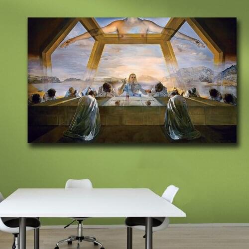 Salvador-dali-The Sacrament of the Last Supper Paiting Home Decor On Canvas Modern Wall Art Canvas Print Canvas Painting
