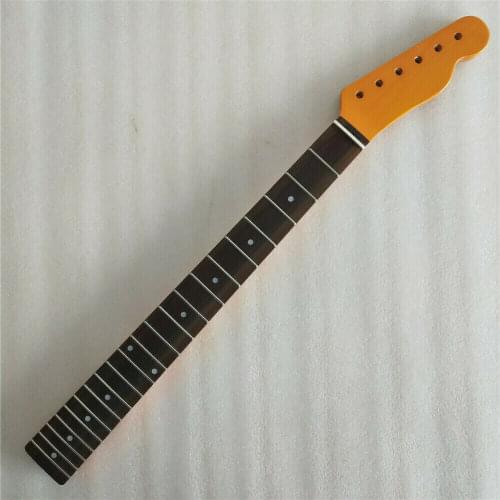 Maple 21 frets vintage guitar Neck rosewood fingerboard for TELE style Yellow