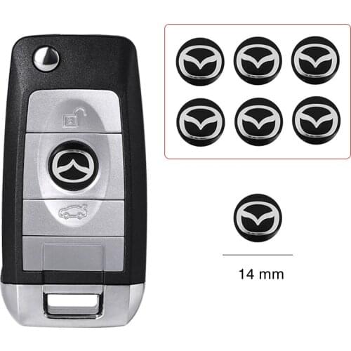 Metal Car Key Sticker Auto Emblem Logo Decal For Mazda 6 3 5 2 CX5 CX7 323 Demio Axela Atenza CX9 MX3 MX5 RX8 RX7 MX30 CX30
