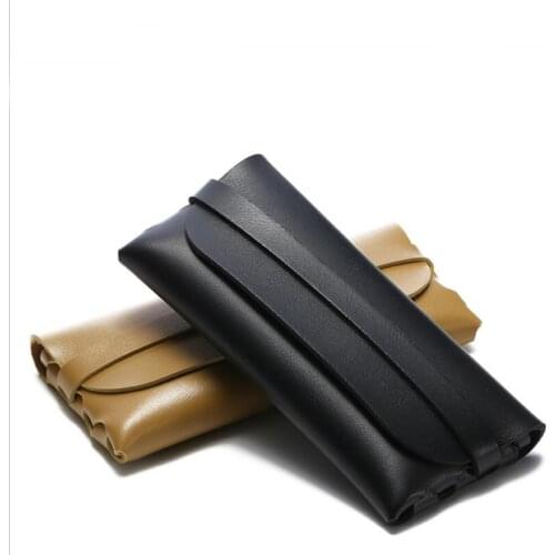 Fashion Sunglasses Box Women Men Eyeglasses Case Faux Leather Vintage Sun Glasses Cases Male Eyewear Holders Accessories 2021