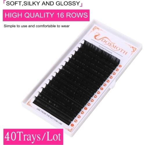 40PC 7-16mm handmade natural mink eyelashes individual,extension eyelash,fake false eyelashes 16rows 2D 3D False eyelash