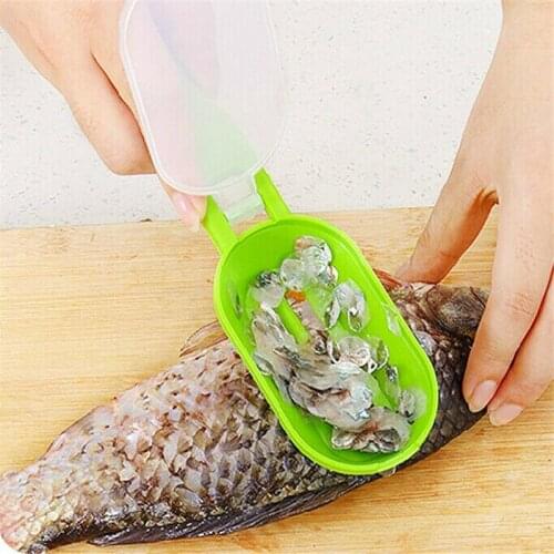 New Practical Fish Scale Skin Remover Scaler Skinner Scraper knife Cleaner Kitchen Peeler Fishing Tools kitchenware peeler