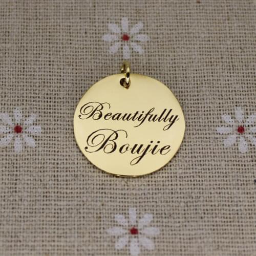 Beautifully Boujie Charm Stainless Steel Charms Highly Polish Mirror Surface Pendant