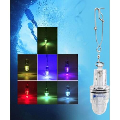 Deep Drop Underwater Fish Attracting Lure LED Fishing Flashing Blink Light Bait