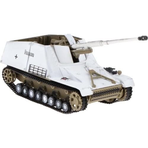 1:72 German Sd.kfz.164 Nashorn 1944 Tank Artillery Model Army Crawler Vehicle Toy Collectibles Playset Home Decor