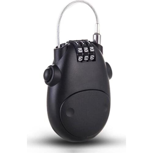 Telescopic Wire Rope Steel Cable Code Lock Suitcase Car Sled Motorcycle Helmet Password Lock