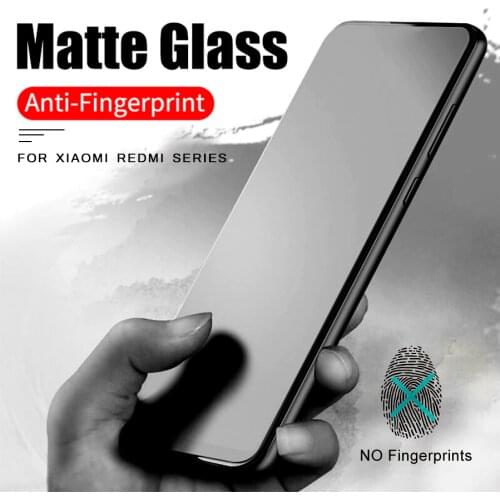 2-1Pcs frosted matte protective glass for xiaomi redmi note 7 8 9 pro max notes 9s 8t 8a 7a glasses screen protector film steklo