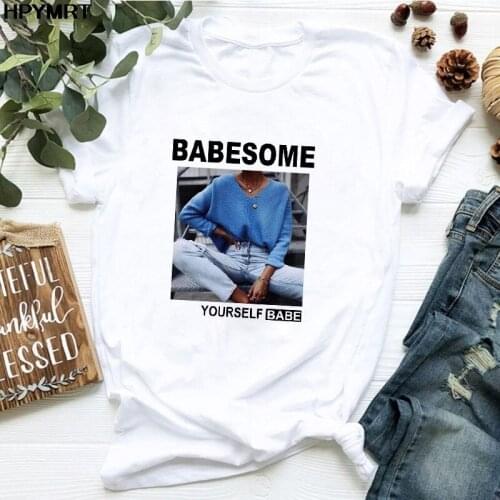 Babesmoe Printed Women T-shirts Harajuku Fashion t shirt Clothes Casual New Summer Female T Shirt Short Sleeve O-neck Tops Tee