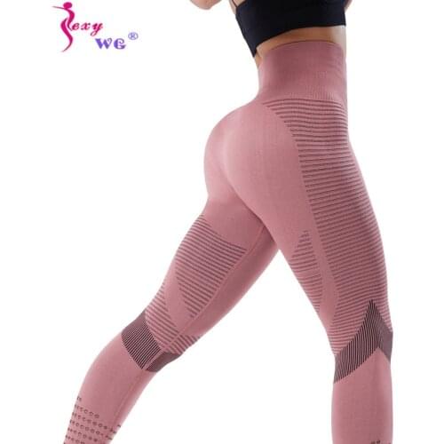 SEXYWG Women Yoga Pants High Waist Trainer Leggings Sport Fitness Trouser Seamless Gym Tights Workout Booty Butt Lifter Panties