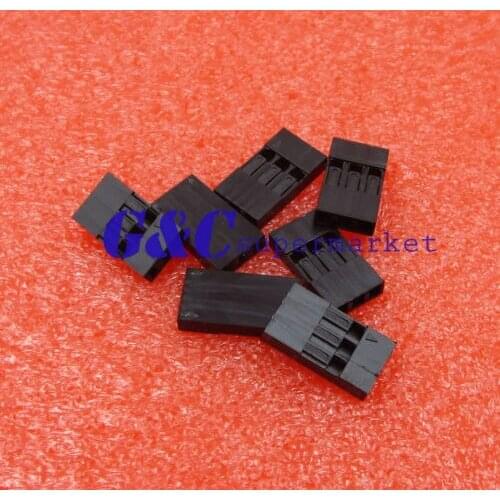 100pcs 2.54mm 3P Pitch Dupont Jumper Wire Cable Housing Female Pin Connector diy electronics