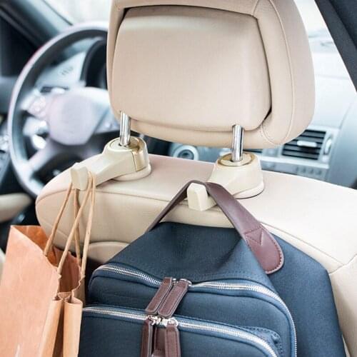 2Pcs New Car Hook Auto Car Headrest Storage Hook Back Seat Hanger for Purse Hand Bag Organizer Clips Interior Accessories