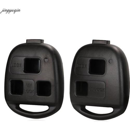 Jingyuqin 10pcs 2/3 Buttons Remote Car Key Shell For Lexus RX300 ES300 LS400 GX460 Toyota Corolla Land Cruiser Yaris Camry Rav4