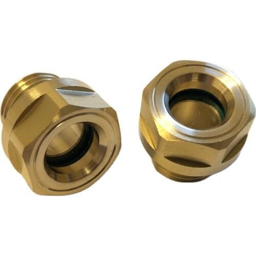 70 Pcs Of 1/4 BSP Thread Brass Oil Level Sight Glass,Oil Viewports,Sight Plugs,Oil Indicator Window For Air Compressor Gearbox