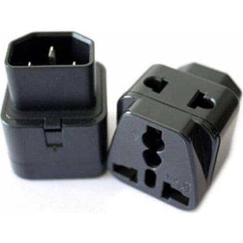 50pcs/lot AC power socket Adapter 1to2 IEC320 C14 to Universal AU US UK EU Industrial Plug Electrical Socket conversion plug