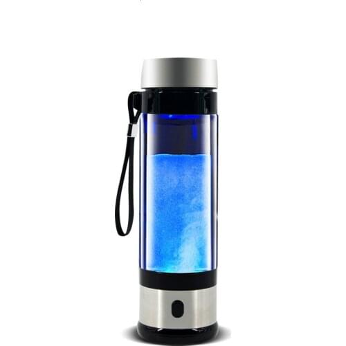 Rechargeable Rich Hydrogen Water Generator electrolysis Energy Hydrogen-rich Antioxidant ORP H2 Water Ionizer Glass Bottle cup