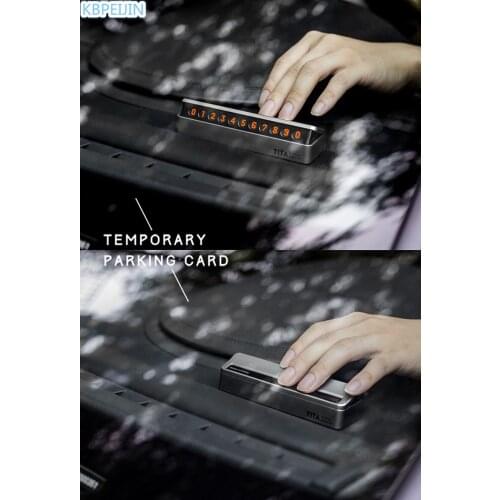 Car-styling Car Temporary Parking Card Drawer Plate Style Car Sticker for mazda 3 6 2 5 CX-5 CX-7 CX-3 323 ATENZA High quality