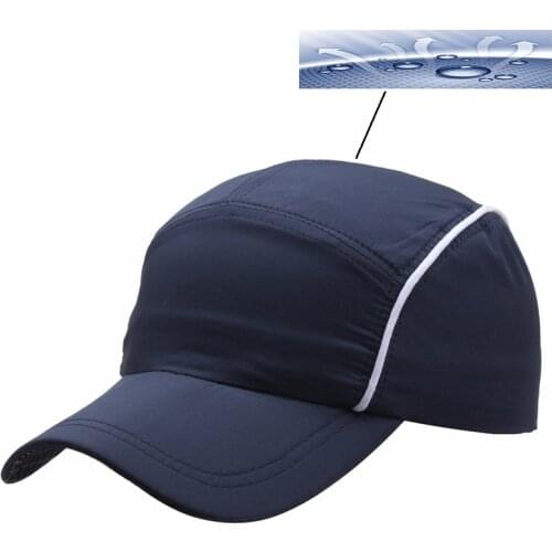 Ultra-Thin Rapid Drying Outdoor Breathable Striped Polyester Unisex Baseball Cap Cozy Snapback Sun Protection Drive Hat Q160