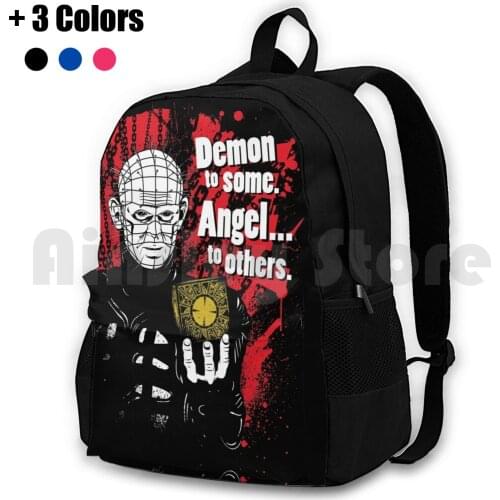 Demon To Some. Angel ... To Others. Outdoor Hiking Backpack Riding Climbing Sports Bag Hellraiser Pinhead 80S Movies Cuotes