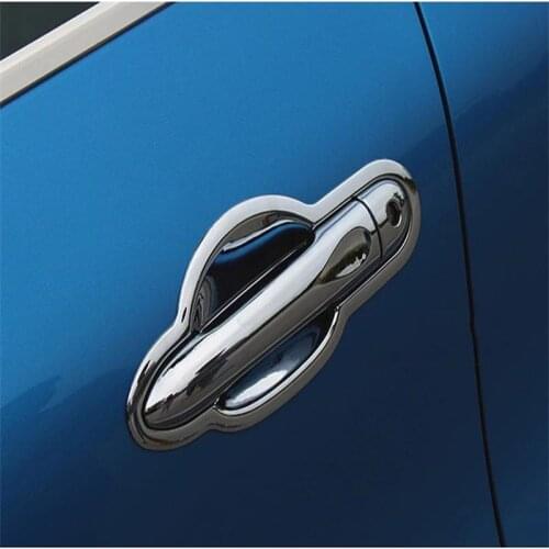 For Renault Captur Handle Bowl Trim ABS Chrome Decorative Protector ABS Chrome Car Styling Sticker 8PCS/SET Accessories 2015