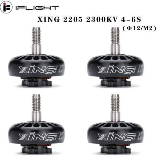 IFlight XING 2205 2300KV 4-6S Brushless Motor mounting hole Φ12/M2 compatible protek35 3.5 inch propeller for FPV Racing Drone