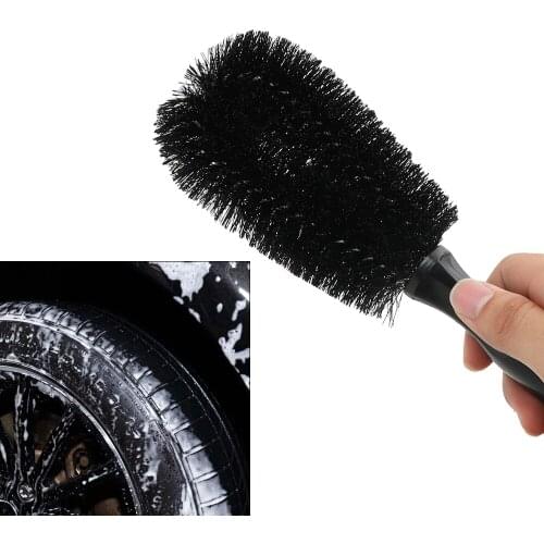LEEPEE Cleaning Tool Car Washing Nylon Car Tire Rim Brush Auto Care Car Rim Wheel Brush Plastic Handle