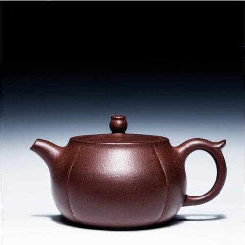 Yixing authentic handcraft teapot Tea Set ore purple clay 230 ml Chinese high-grade gift teapot 188 ball holes filter