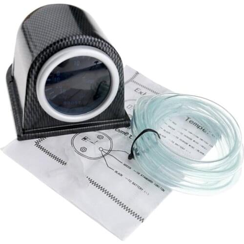 2 Inches 55MM Turbo Boost Gauge White Light Auto Car IN-HG PSI Meter With Instrument Stand For Vehicles Automobiles