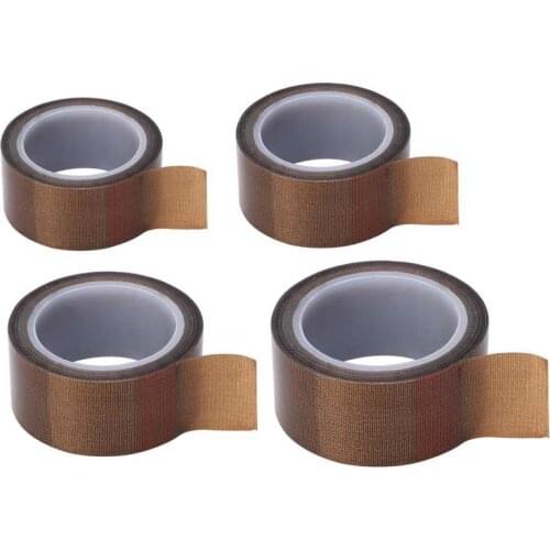 Insulating Thermal Tape PTFE Tape High Temperature Cloth Insulation Adhesive Roll Vacuum Sealing Machine Consumables PTFE Tape