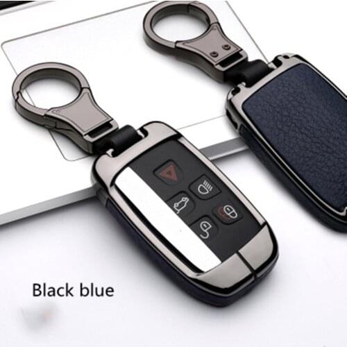 Leather Smart Car Key Cover Case For Land Rover A9 freelander Evoque Discovery 4 5 Sport LR4 for Jaguar XK XKR XF XFR XJ Style