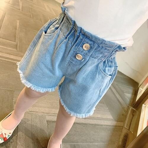 2021 Summer Girls High Waist Jeans Shorts Fashion Design
