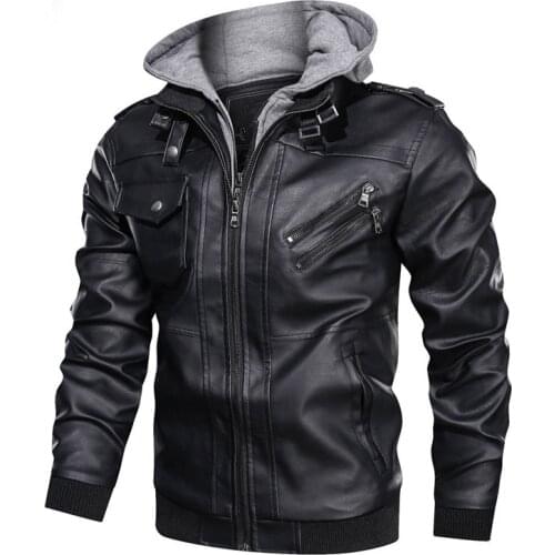 Mens Leather Jacket New Fashion Bike Motorcycle PU Leather Coats Men Casual Faux Jacket Streetwear Brand Clothing chaqueta cuero