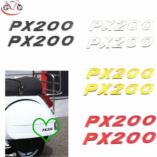 For Vespa PX200 Motorcycle Stickers 1 Pair PX200 Iron Sheep Shell Logo Decal Sticker Body Fender Decoration Bodywork Tank Logo