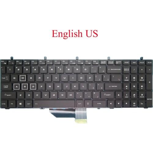 Laptop Backlit US FR BE PO SP IT Keyboard For Pcspecialist For Proteus IV 17.3 English French Belgium Portugal Spain Italy New