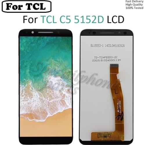 Original 5.5'' For TCL C5 5152D LCD No Frame display touch Panel pantalla screen digitizer Assembly for tcl 5c lcd display