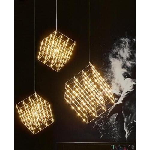 Postmodern Star LED Pendant Creative Commercial Project Villa Square Spark Ball Clothing Shop Lighting fixture lamps lighting