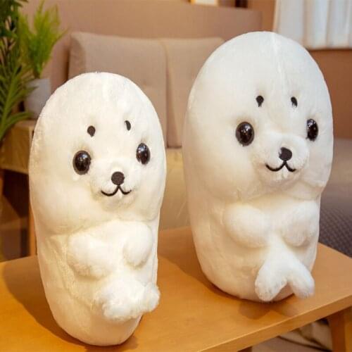 Cute 32/40cm Plush sitting seal round fat Pillow stuffed soft Soothe good quality Festival birthday christmas gift kid lover