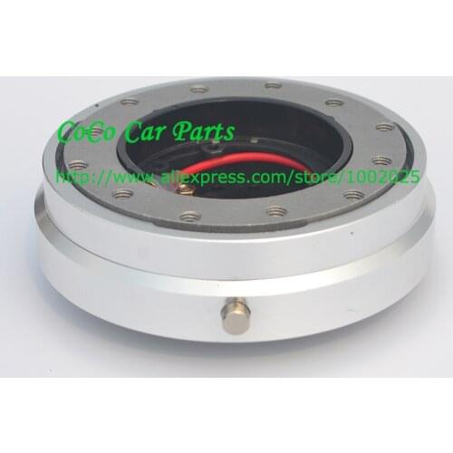 Racing Car Slim Steering Wheel Quick Release Adapter Universal Snap Off Kit Aluminum Quick Release Hub Kit