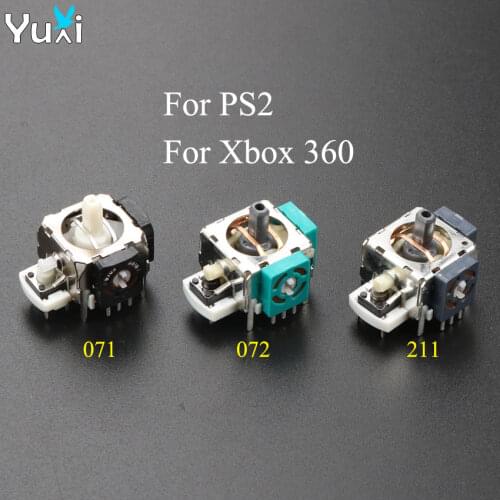 YuXi 2pcs 3D Analog Joystick Stick Potentiometer Module Sensor Repair Parts For Microsoft For Xbox 360/PS2 Controller Joystick