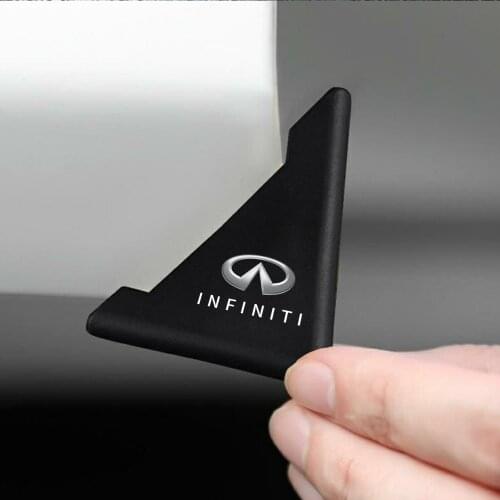2pcs Car Door Corner Protection Sticker Anti-Collision Protector Car styling For INFINITI Q30 Q50 Q60 QX30 QX50 QX60 QX70 IPL