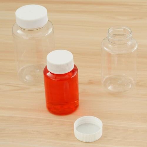 30 Plastic Juice Bottles with Lids Transparent Empty Milk Drink Containers w/Tamper Evident Caps Mini Beverage Syrup Storage Jar