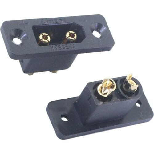 5PCS XT60EW-M AMASS Connectors XT90E-M Male Plug Lipo Battery Mountable Brass Gold Plated For RC Models Multicopter Fixed Board