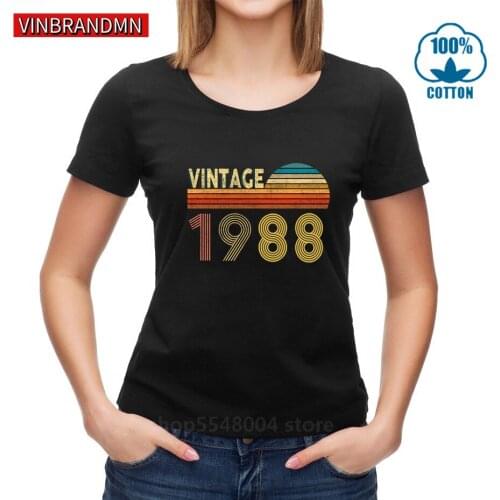 80s Urban Clothes Custom Birthday Present Tee Shirt Vintage 1988 T shirt Classic 1988 Birth Year Tshirt Girl Womens Day T-Shirt