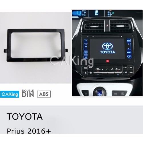 Car Fascia Radio Panel for TOYOTA PRIUS 2016+ Dash Fitting Kit Install Mount Console Facia Plate Bezel Adapter Stereo Cover Trim
